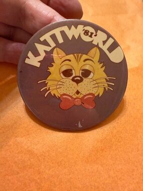 Vintage OKC Katt Radio Station Button - from 1981!
